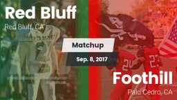 Matchup: Red Bluff High vs. Foothill  2017