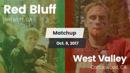Matchup: Red Bluff High vs. West Valley  2017