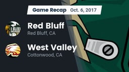 Recap: Red Bluff  vs. West Valley  2017