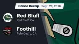 Recap: Red Bluff  vs. Foothill  2018