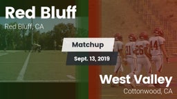Matchup: Red Bluff High vs. West Valley  2019