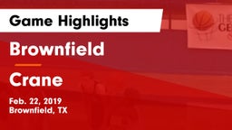 Brownfield  vs Crane  Game Highlights - Feb. 22, 2019