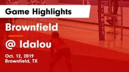Brownfield  vs @ Idalou Game Highlights - Oct. 12, 2019