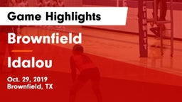 Brownfield  vs Idalou  Game Highlights - Oct. 29, 2019
