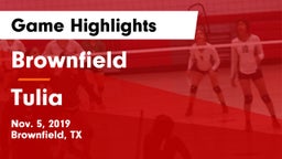 Brownfield  vs Tulia Game Highlights - Nov. 5, 2019