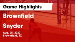Brownfield  vs Snyder  Game Highlights - Aug. 25, 2020
