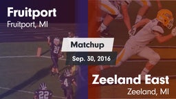 Matchup: Fruitport High vs. Zeeland East  2016