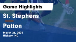 St. Stephens  vs Patton Game Highlights - March 26, 2024