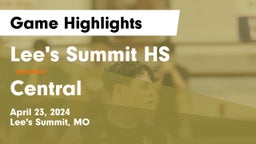 Lee's Summit HS vs Central  Game Highlights - April 23, 2024