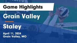 Grain Valley  vs Staley  Game Highlights - April 11, 2024