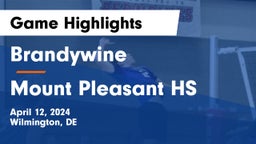 Brandywine  vs Mount Pleasant HS Game Highlights - April 12, 2024
