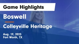 Boswell   vs Colleyville Heritage  Game Highlights - Aug. 19, 2023