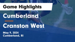 Cumberland  vs Cranston West Game Highlights - May 9, 2024