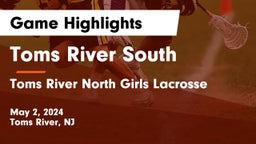 Toms River South  vs Toms River North Girls Lacrosse Game Highlights - May 2, 2024