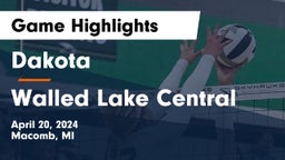 Dakota  vs Walled Lake Central  Game Highlights - April 20, 2024