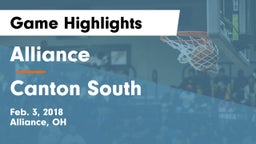 Alliance  vs Canton South  Game Highlights - Feb. 3, 2018