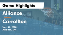 Alliance  vs Carrollton  Game Highlights - Jan. 14, 2020