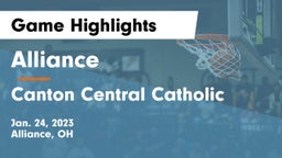 Alliance  vs Canton Central Catholic  Game Highlights - Jan. 24, 2023