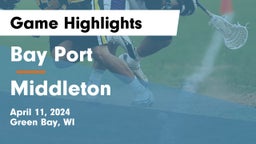 Bay Port  vs Middleton  Game Highlights - April 11, 2024