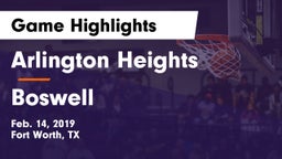 Arlington Heights  vs Boswell   Game Highlights - Feb. 14, 2019