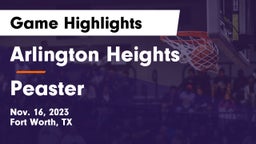 Arlington Heights  vs Peaster  Game Highlights - Nov. 16, 2023