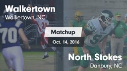 Matchup: Walkertown High vs. North Stokes  2016