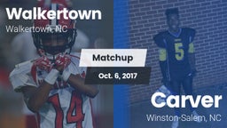Matchup: Walkertown High vs. Carver  2017