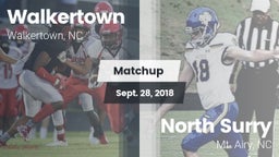 Matchup: Walkertown High vs. North Surry  2018