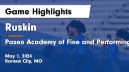 Ruskin  vs Paseo Academy of Fine and Performing Arts Game Highlights - May 1, 2024