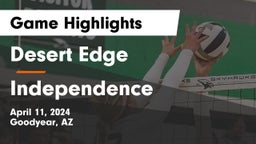 Desert Edge  vs Independence  Game Highlights - April 11, 2024