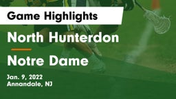 North Hunterdon  vs Notre Dame  Game Highlights - Jan. 9, 2022