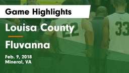 Louisa County  vs Fluvanna  Game Highlights - Feb. 9, 2018