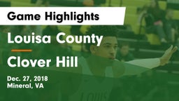 Louisa County  vs Clover Hill  Game Highlights - Dec. 27, 2018