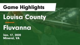 Louisa County  vs Fluvanna  Game Highlights - Jan. 17, 2020