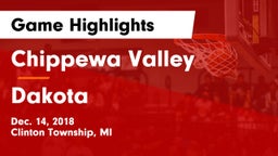 Chippewa Valley  vs Dakota  Game Highlights - Dec. 14, 2018