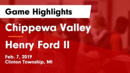 Chippewa Valley  vs Henry Ford II  Game Highlights - Feb. 7, 2019