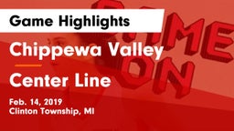 Chippewa Valley  vs Center Line  Game Highlights - Feb. 14, 2019