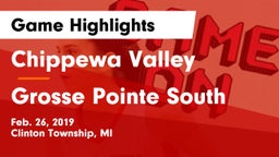 Chippewa Valley  vs Grosse Pointe South Game Highlights - Feb. 26, 2019