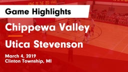 Chippewa Valley  vs Utica Stevenson  Game Highlights - March 4, 2019