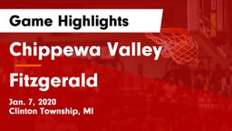 Chippewa Valley  vs Fitzgerald  Game Highlights - Jan. 7, 2020