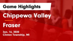 Chippewa Valley  vs Fraser  Game Highlights - Jan. 16, 2020