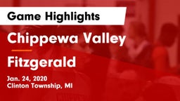 Chippewa Valley  vs Fitzgerald  Game Highlights - Jan. 24, 2020