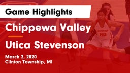 Chippewa Valley  vs Utica Stevenson  Game Highlights - March 2, 2020