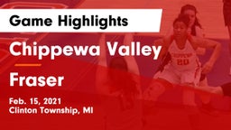 Chippewa Valley  vs Fraser  Game Highlights - Feb. 15, 2021