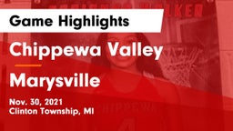 Chippewa Valley  vs Marysville  Game Highlights - Nov. 30, 2021