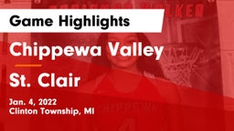 Chippewa Valley  vs St. Clair  Game Highlights - Jan. 4, 2022