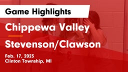Chippewa Valley  vs Stevenson/Clawson Game Highlights - Feb. 17, 2023