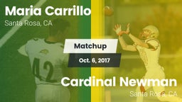 Matchup: Maria Carrillo High vs. Cardinal Newman  2017