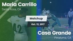 Matchup: Maria Carrillo High vs. Casa Grande  2017