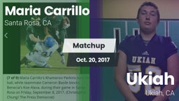 Matchup: Maria Carrillo High vs. Ukiah  2017